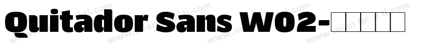 Quitador Sans W02字体转换